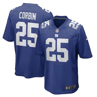 mens nike jashaun corbin royal new york giants game player 